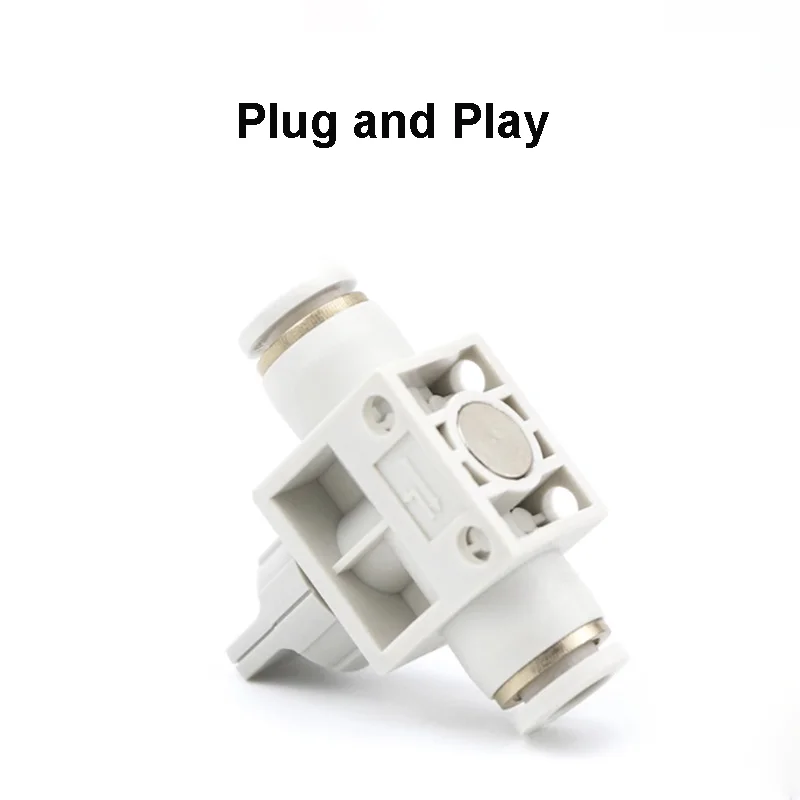 Plastic PVC 6mm One-touch Pneumatics Hand Value Long Life High Quality Air Pipe Connector Throttle Check Valve Manufacturer