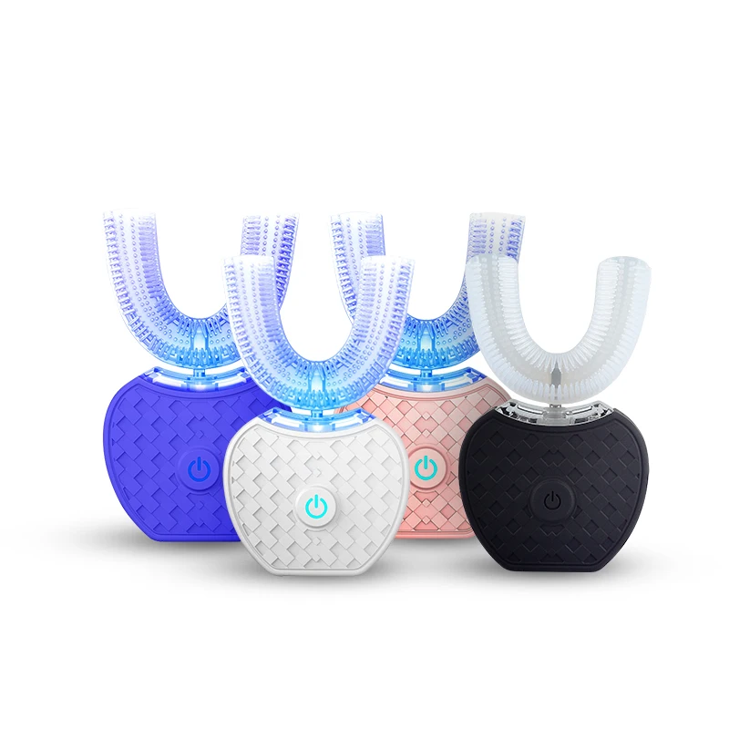 
Умная полностью автоматическая Силиконовая зубная щетка для взрослых 360 градусов электрическая ультразвуковая звуковая зубная щетка автоматическая 