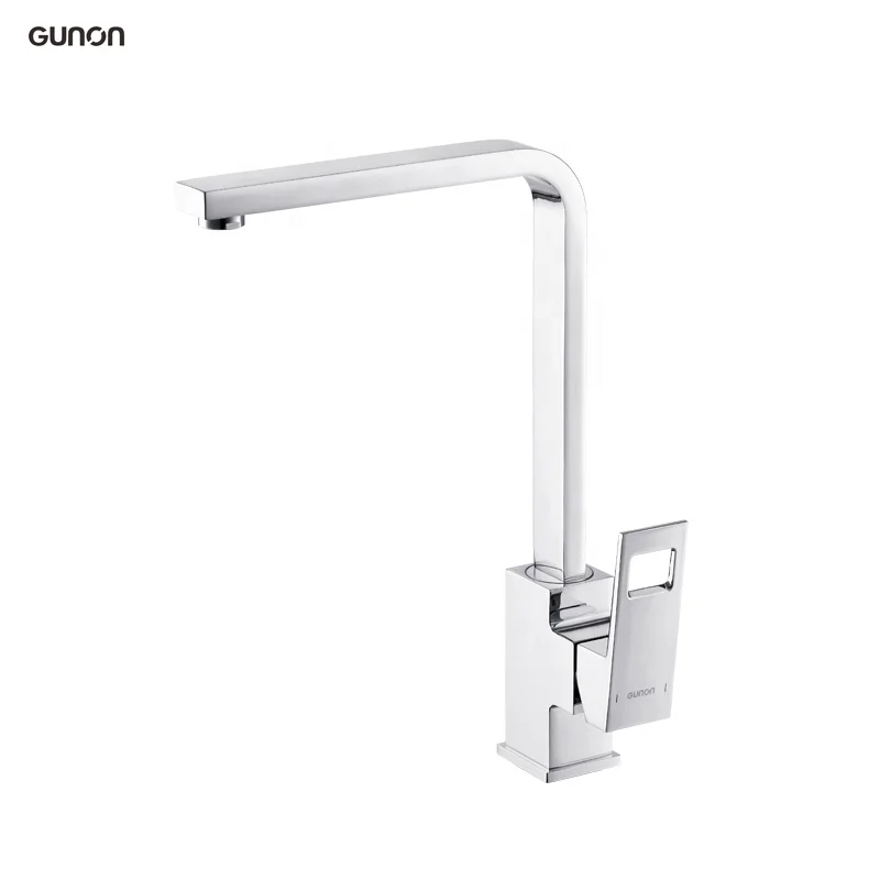 Латунный кухонный смеситель с одной ручкой, поворот на 360 градусов