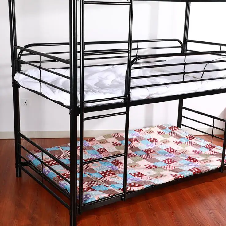 2020 heavy metal triple dormitory bed loft school apartment 3 people 3 layers steel bunk bed