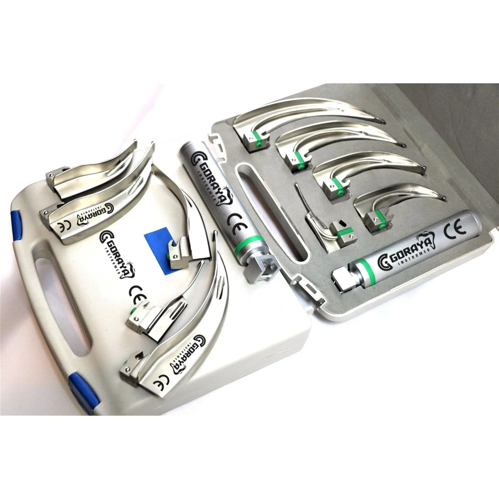 Новый оригинальный волоконно-оптический Ларингоскоп Mac набор лезвий и ручек EMT Анестезия CE ISO Утверждено Горячая Распродажа