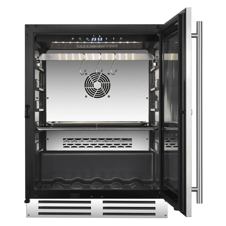 Door Home Brew Dry Aging Refrigerator Meat Curing Cabinet Metal Hook Best Selling Styles Online Double Lowe Glass CB 3 Pcs 110