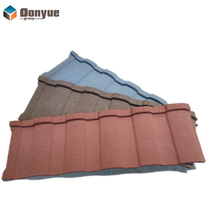 Anti corrosive Composite Stone Coated Metal Roof Tile Stone Coated Metal Roof