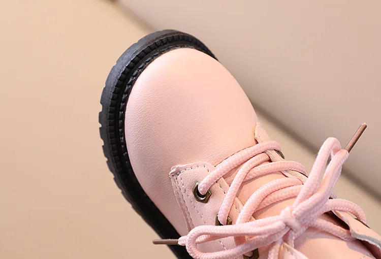 9996 Children Shoes For Boys Pu Leather Girls Kids Martin Boots Autumn Winter New Toddler Baby Soft Bottom Short Boots
