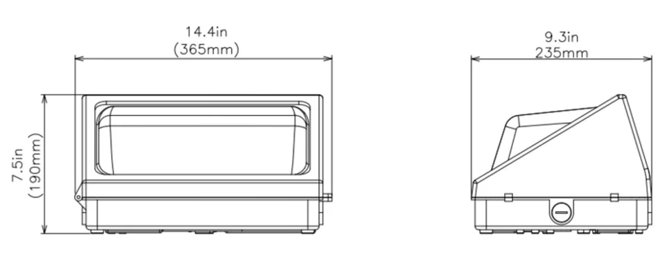 Waterproof Wall Pack Lamp Modern Landscape Led Outdoor Modern Wall Light For Garden Courtyard