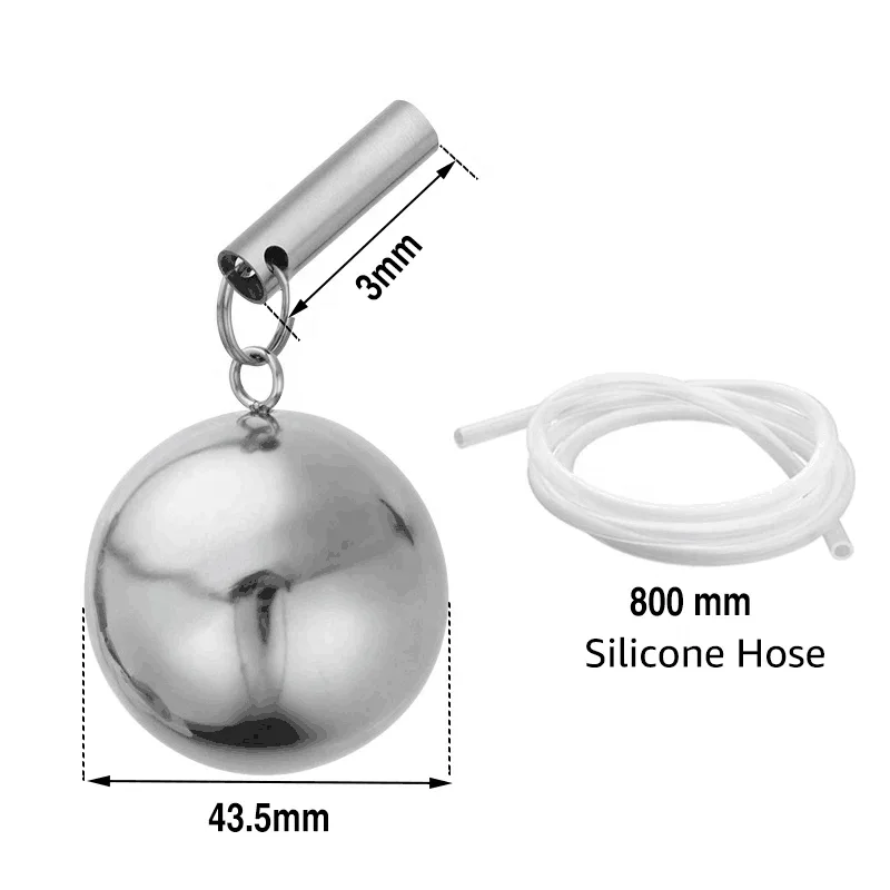 304 Stainless Home Brew Beer FermZilla Ball Floating Beer Keg Liquid Dip Tube with Floating Dip 80cm Silicone Tube Filter