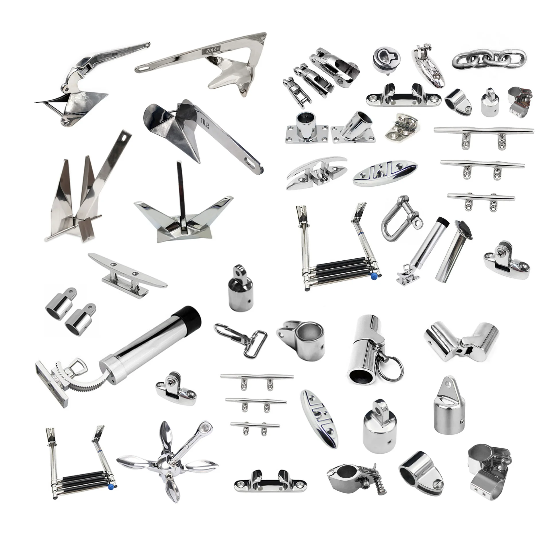 Boat Parts Stainless Marine Bimini Top Connecting Deck Hinge for Yacht