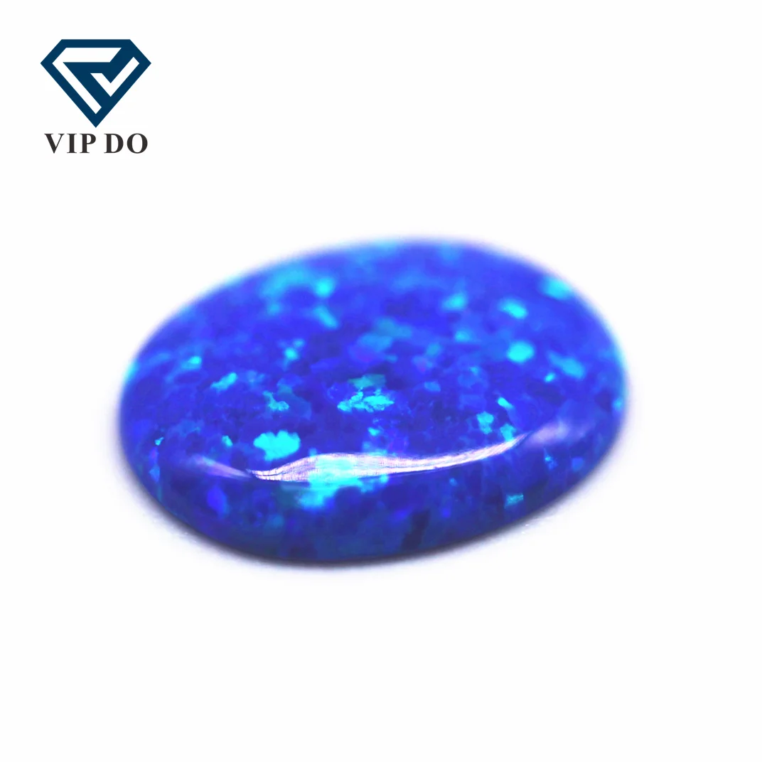 Hot selling 3*5mm-8*10mm 92 multicolored oval cabochon opal OP#27 blue fire opal loose gemstones oval opal cabochon cut gems
