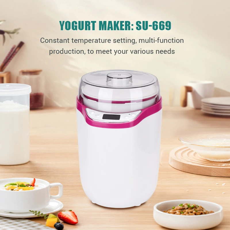 automatic electric yogurt maker frozen yogurt maker ice cream machine 1.8L yogurt maker home