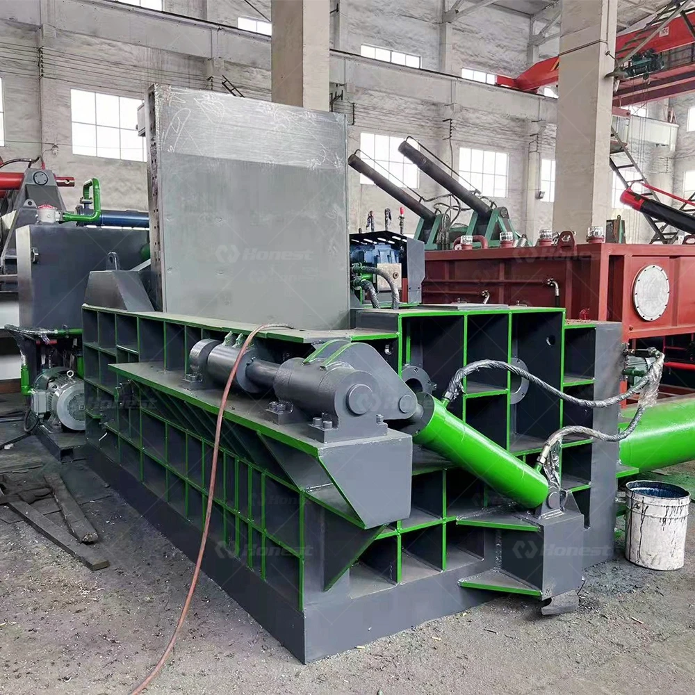 Hydraulic Scrap Metal Baler Waste Aluminum Can Iron Metal Chips Pressing Baling Machine For Sale In Good Price