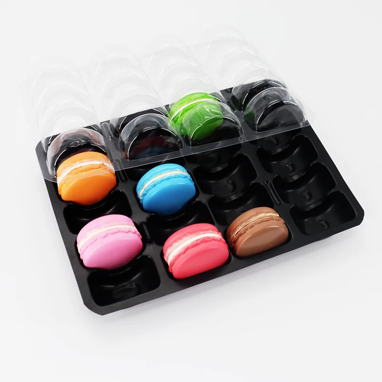 High quality blister plastic macaron boxes packaging