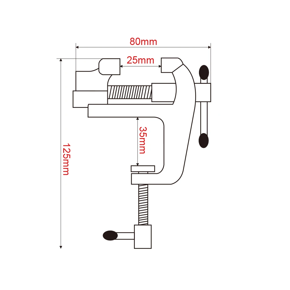 Mini Table Vise with Clamp for Jewellers Hobbyists DIY Crafts Model Building for Mini Drill Rotary Tool