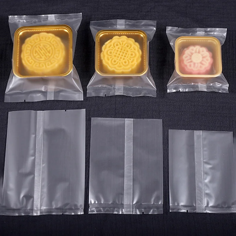 Heat Seal Food Grade Plastic Packing Bags Chocolate Nougat Caramel Candy Wrap Bicky Doughnut packaging bags