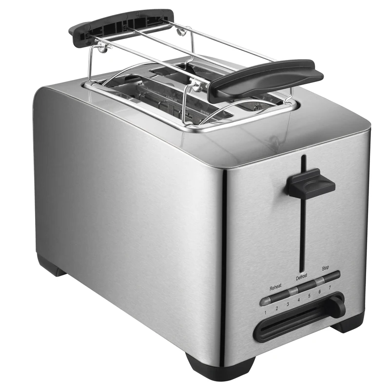 Автоматический выдвижной тостер для завтрака из нержавеющей стали на заказ, домашний очень широкий слот, умный тостер для хлеба на 2 ломтика