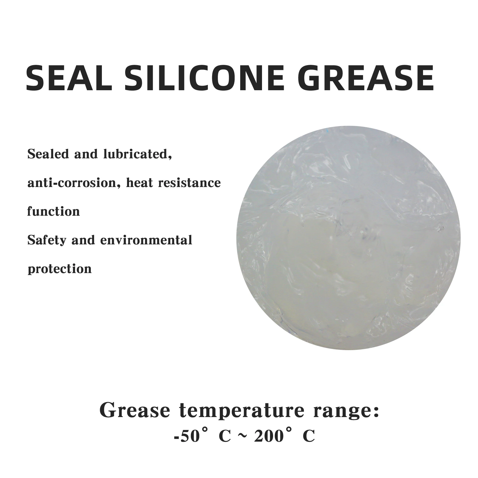 Food grade sealing silicone grease white translucent grease spark plug sealing grease