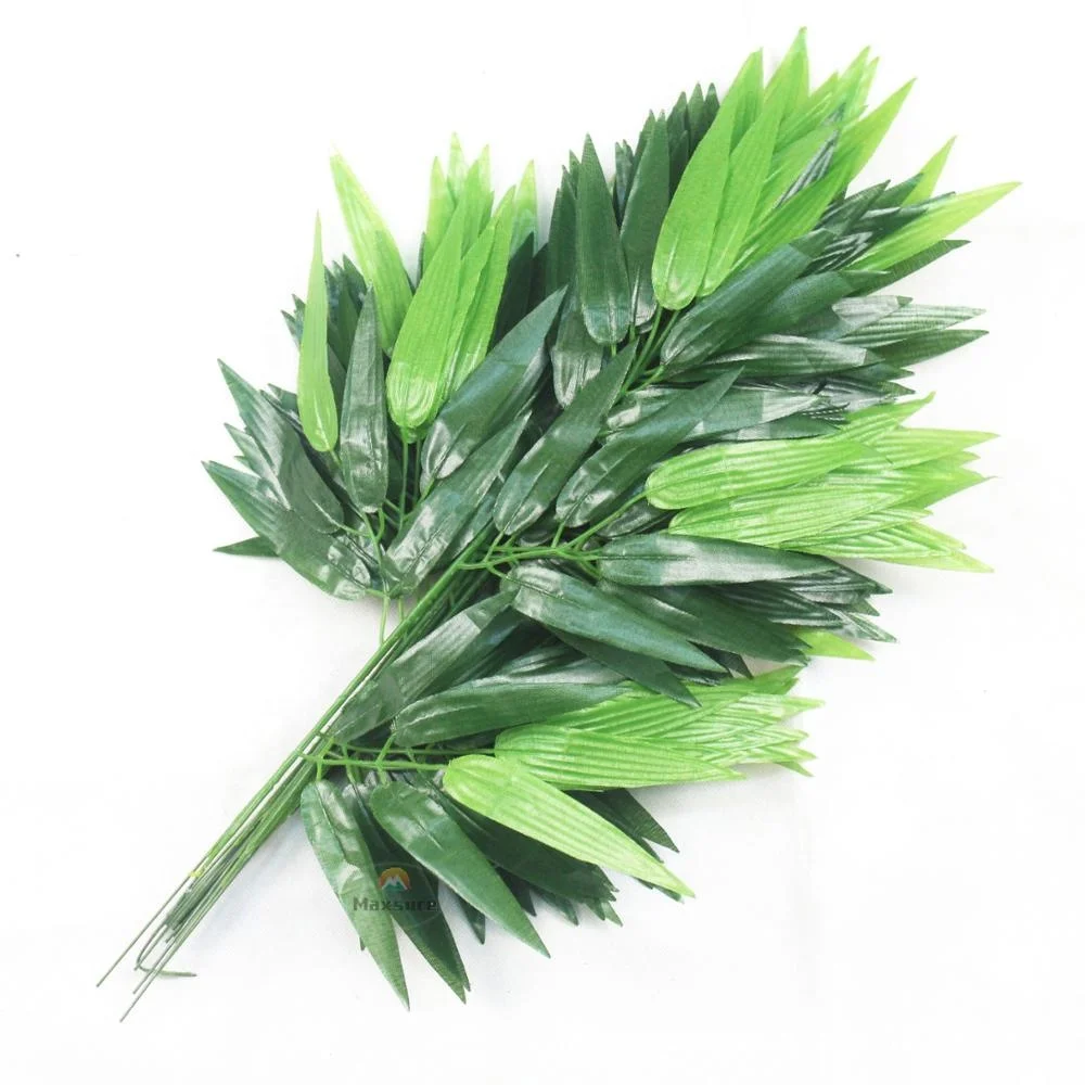 Plastic Artificial Palm Leaf Bamboo Leaf Fabric Artificial Bamboo Leaves