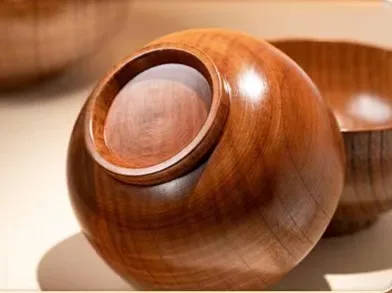 Decorative Dessert Fruit Salad Bowl Custom Wooden Dinner Bowl Portable Mini Round Bowl 9x9x6cm