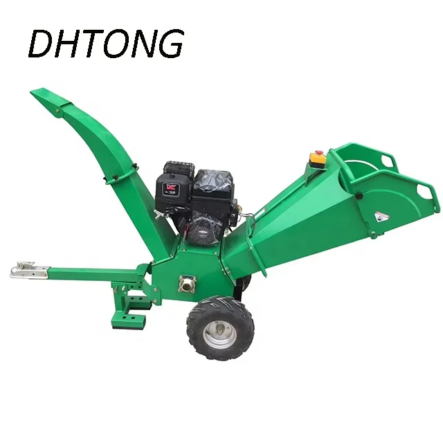 DHTONG Certified 15hp Gasoline Woodchipper Industrial Grade Garden Use Economical Shredder Drum Chipper Machine on Sale