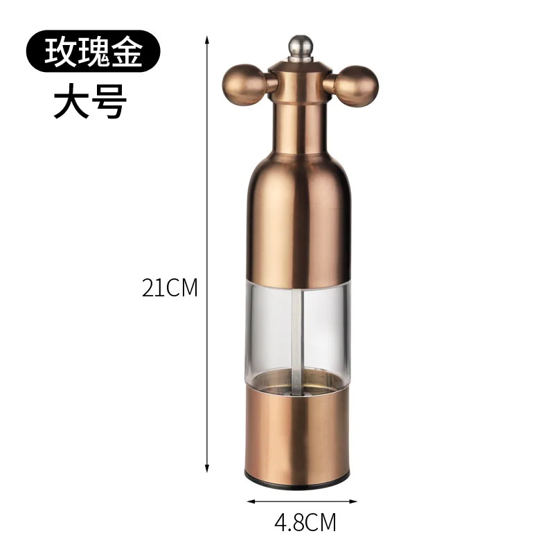 Manual Pepper Grinder 304 Stainless Steel Mill Tap Sea Salt Pepper Grinder
