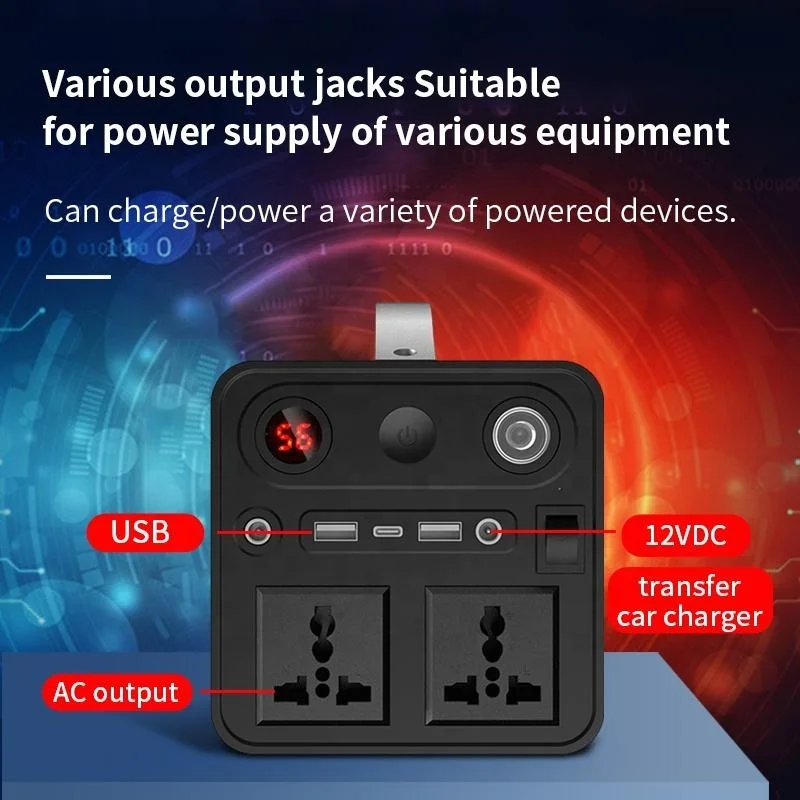 300W  333Wh  Battery Energy Storage Power Supply Generator For Travel Emergency  Power Station New Arrival Portable
