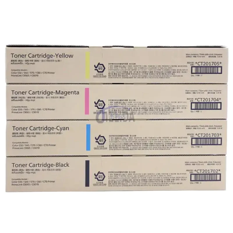 Оригинальный C9070 тонер PrimeLink 560 C60 C70 9065 9070 C550 для Xerox Asia Version картриджи с тонером CT201702 FUJIFILM