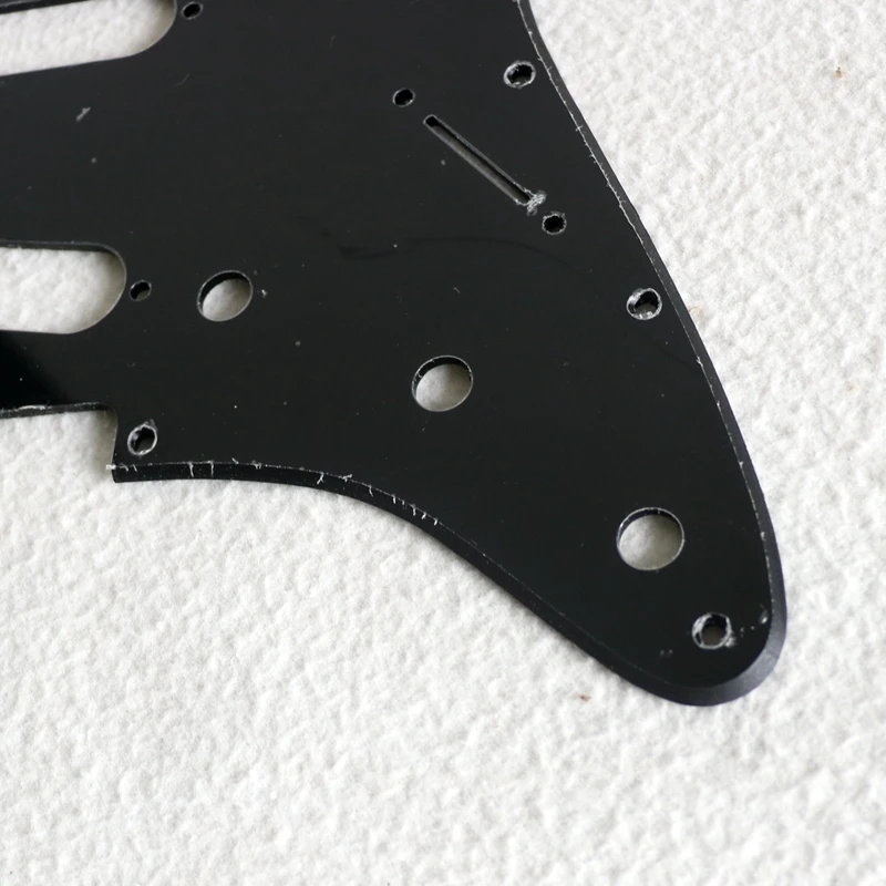 US standard Black 1ply SSS electric guitar pickguard for ST guitar parts replacement online sale