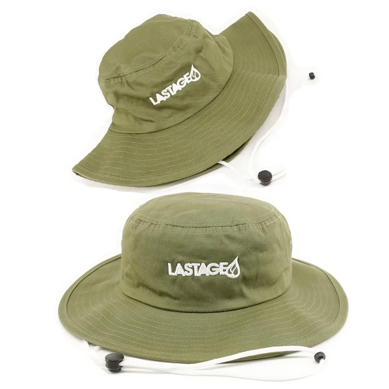 Customized Embroidery Logo Foldable Fisherman Safari Bucket Hats with String