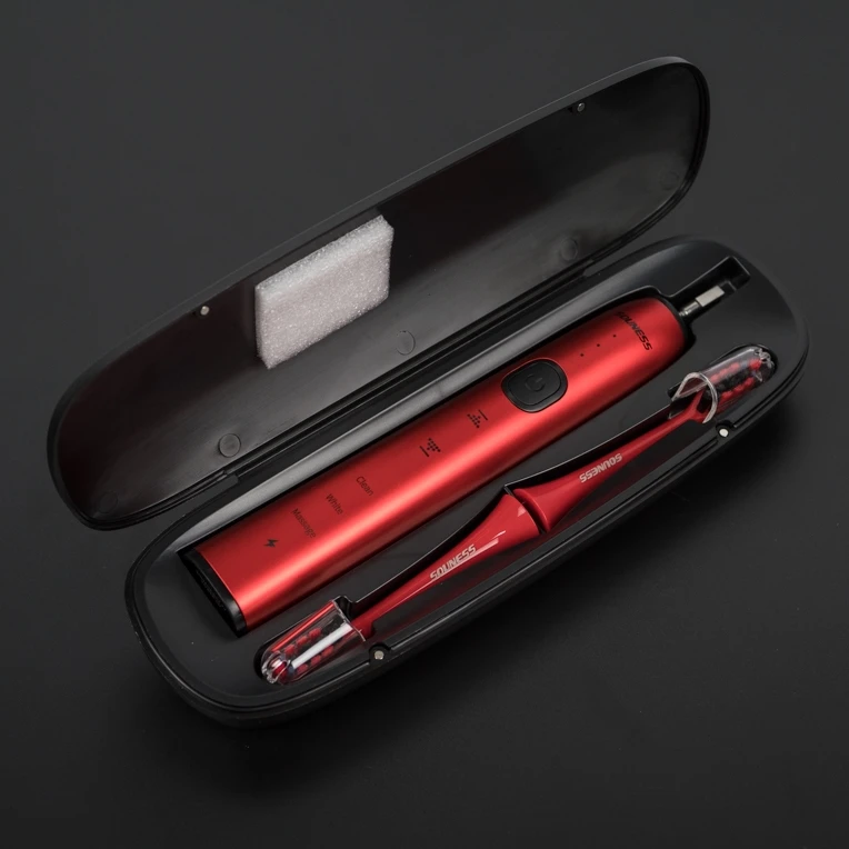 Высококачественная звуковая перезаряжаемая электрическая зубная щетка с сенсорной панелью