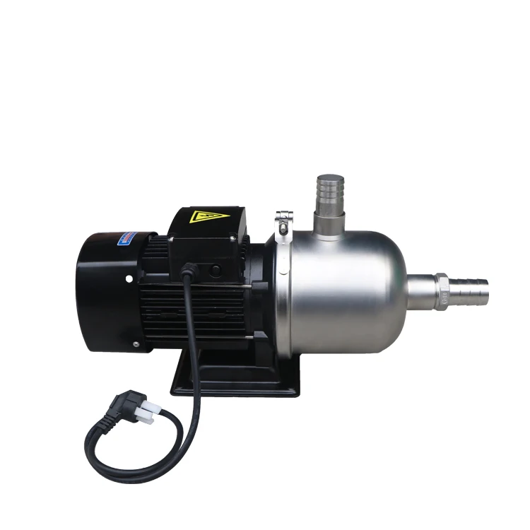 Single phase stainless steel centrifugal pump black
