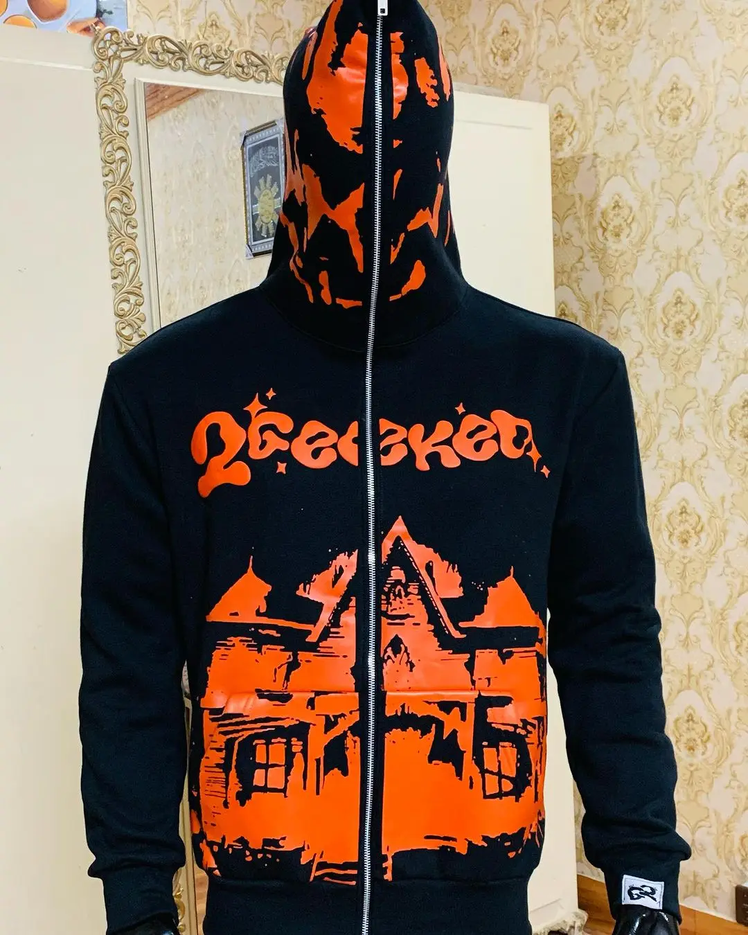 Dcy 2024 New Products Heavyweight Pullover Hoodie Cotton Fleece Hoodie Blank Full Zip Up Custom Puff Printing Hoodie