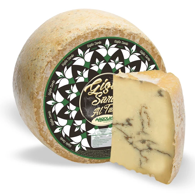 Italian Pecorino cheese with Truffle Giglio Sardo al Tartufo Argiolas Formaggi Made in Italy Sardinian Cheese