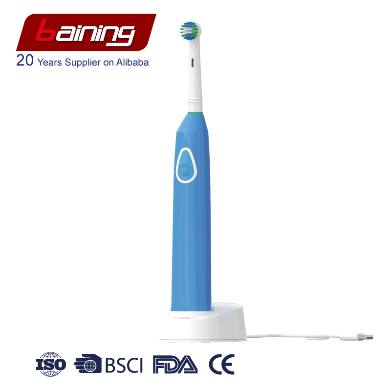 Rotary Rechargeable Electric Toothbrush with Compatible To B Oral