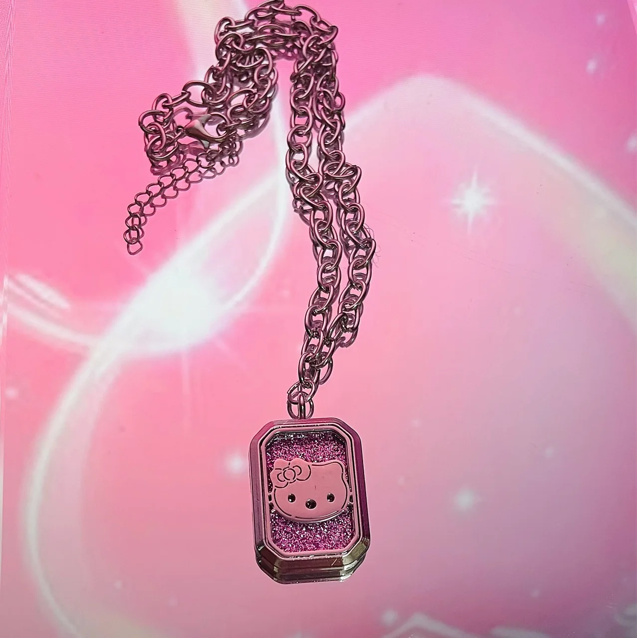 Fashion Female Necklace Perfume Hello- Kitty Pendants Cute Pendant Cross Necklace Jewelry for Women