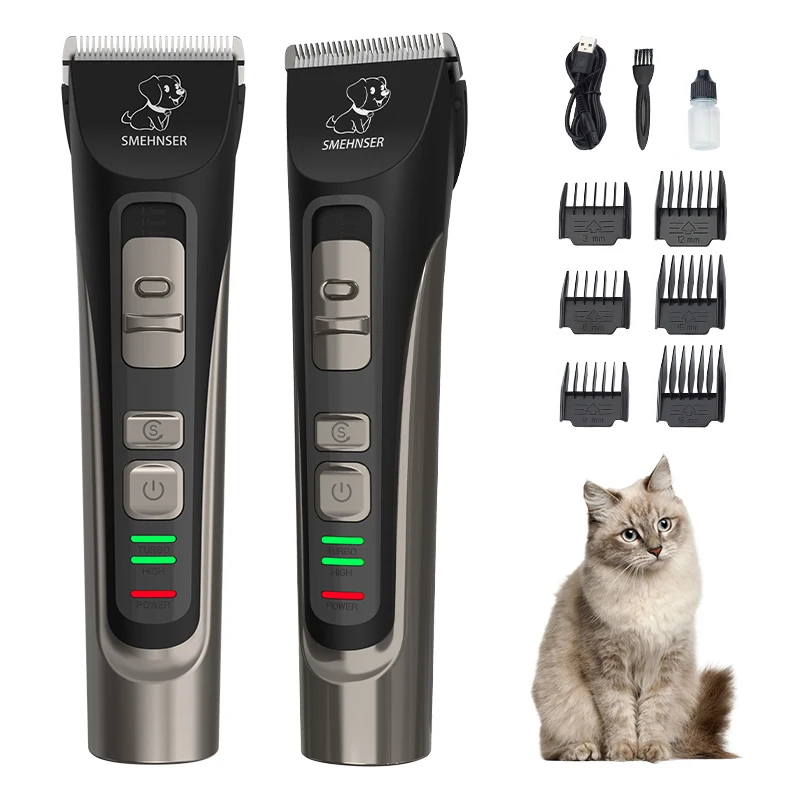 Newest Best Selling Pet Clipper Usb Charger Low Noise Pet Hair Professional Dog Grooming Clippers Pet Trimmer