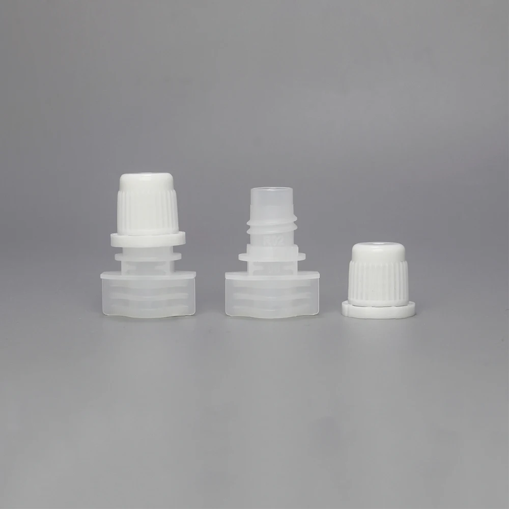 Doypack pouch packaging plastic PE  8.2mm jelly liquid food spout with cap