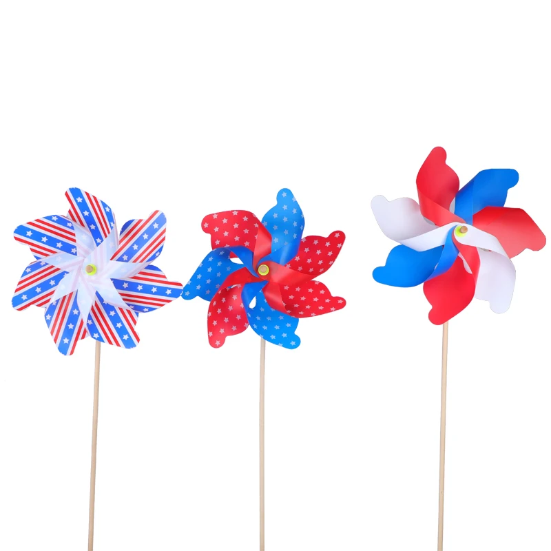 Eco Friendly Durable Beautiful Plastic Windmill Plastic Pinwheels Kids