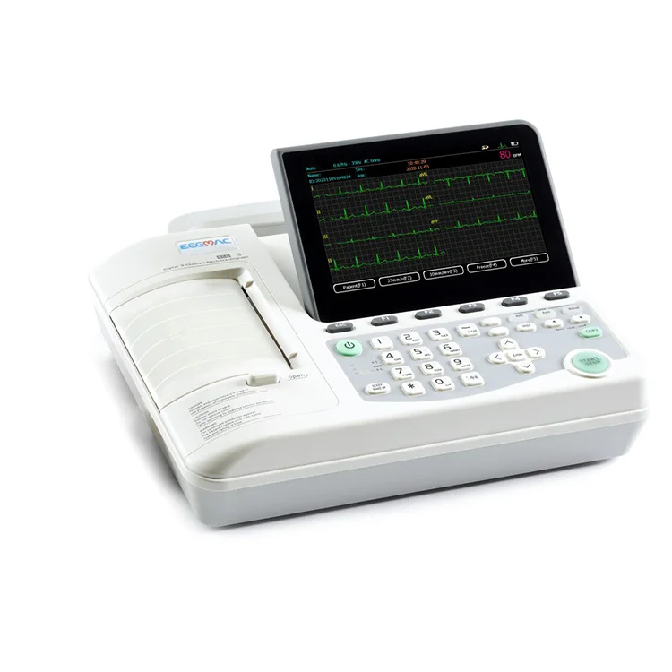ECGMAC VET-301 animal dog cat 3 channel veterinary ecg machine