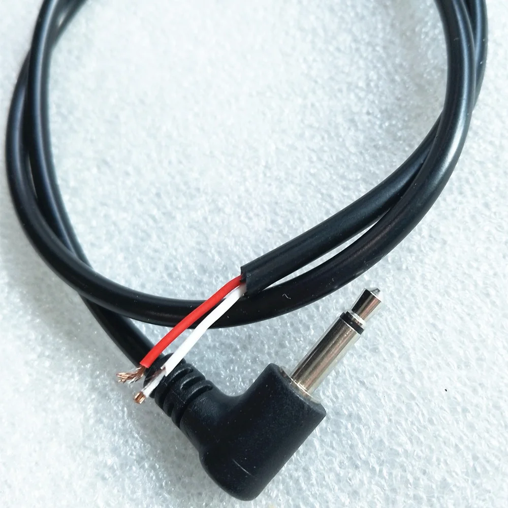 CUSTOM Audio 35MM Male Jack 90 Right Angle MONO Plug TS TRS TRRS to Pigtail Open end Bare wire Cable