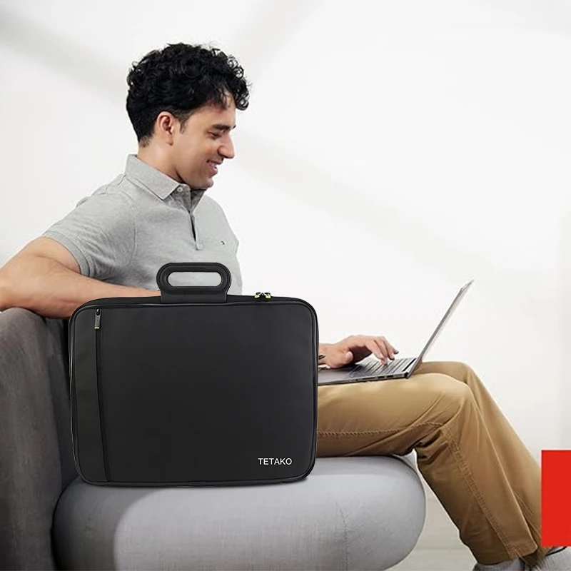 Manufacturer High Quality Waterproof Custom Logo Men Black Business Briefcase Laptop Tote Bag