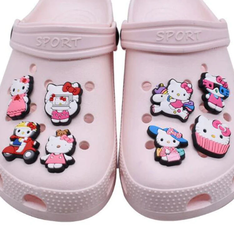 wholesale cartoon custom shoe croc charms pvc soft Shoes and accessories clog shoe decorations