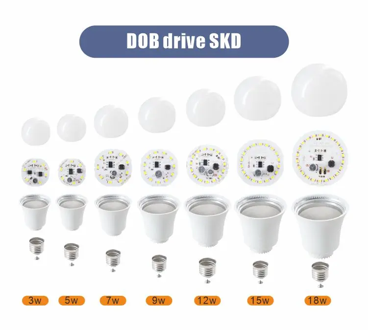 Skd Factory E27 Led Bulb Parts Led Bulb Row Material A65 E27 B22 220v 1200lm 12 Watt Aluminum Housing Led Light Bulb Parts