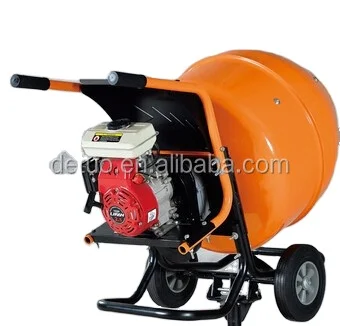 Gasoline Engine Concrete Mixer Hand Push wheel Barrow type Gasoline 2.5Hp Concrete Mixer