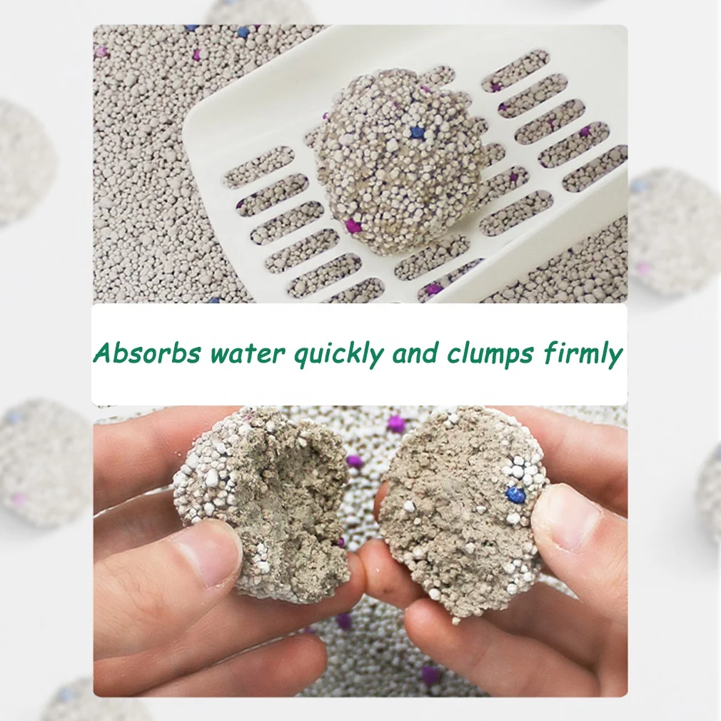 Bentonite Ball 10kg Tofu Material Pet Products Lavender Direct China Spherical Cat Litter Multi-scented Rose Factory Sale 7L