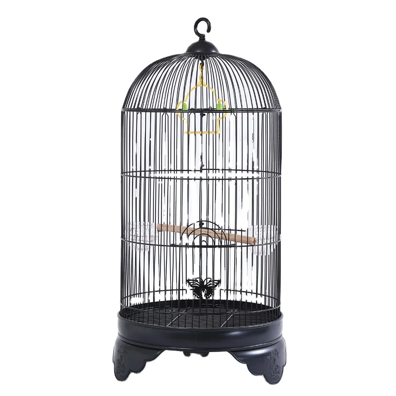 New Hot Sale Manufacturer Wholesale Useful Metal Round Roof Parrot House Cage