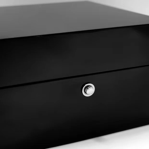 WETRUST High Quality Glossy Lacquer Watch Packaging Box Black Wood Wrist Watch Box Jewelry Case Men For Premium Gift Box