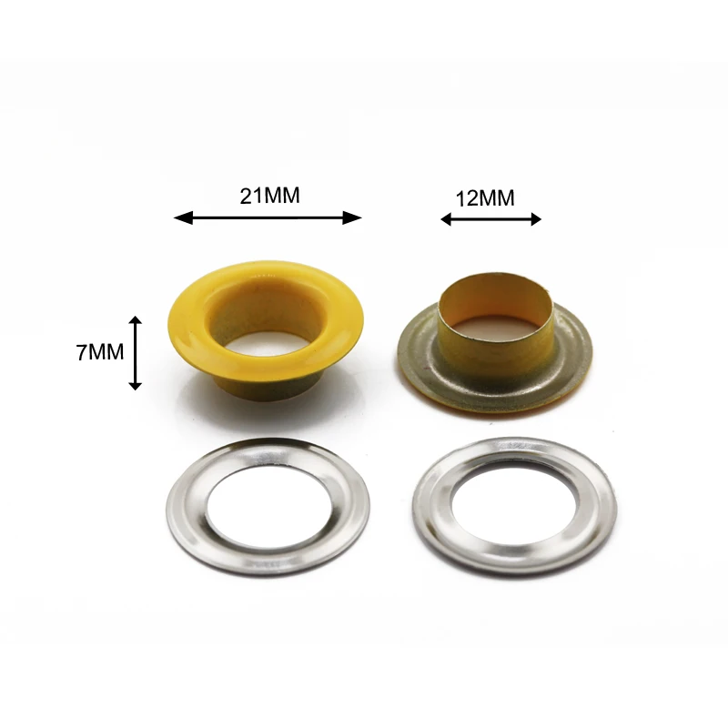Professional metal grommet supplier antique brass color anti rust round eyelet 12mm for banner