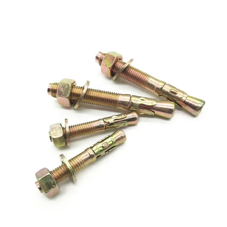 
Zinc Plated Wedge Anchor Fasteners carbon steel DIN ANSI standard 