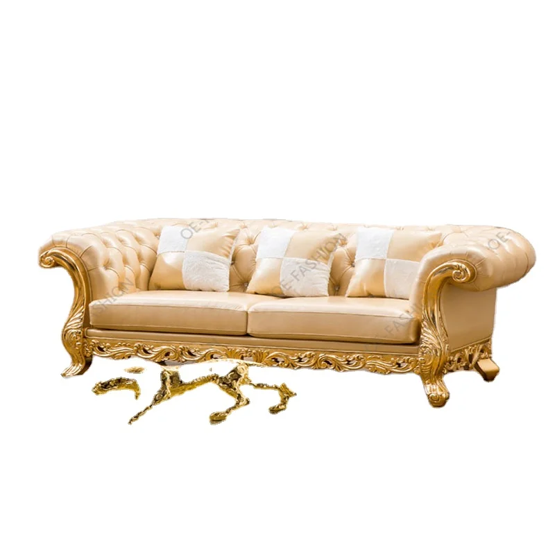 Оптовая продажа модной мебели из Китая диван Chesterfield с деревянными дужками дизайнерский комплект диванов
