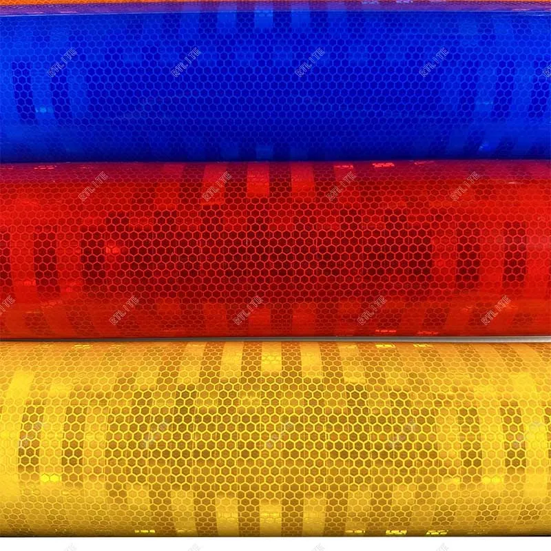 Silk Screen Printing EGP HIP Diamond Grade Self Adhesive Reflector Film Road Sign Micro Prismatic Reflecting Sheeting Vinyl Roll
