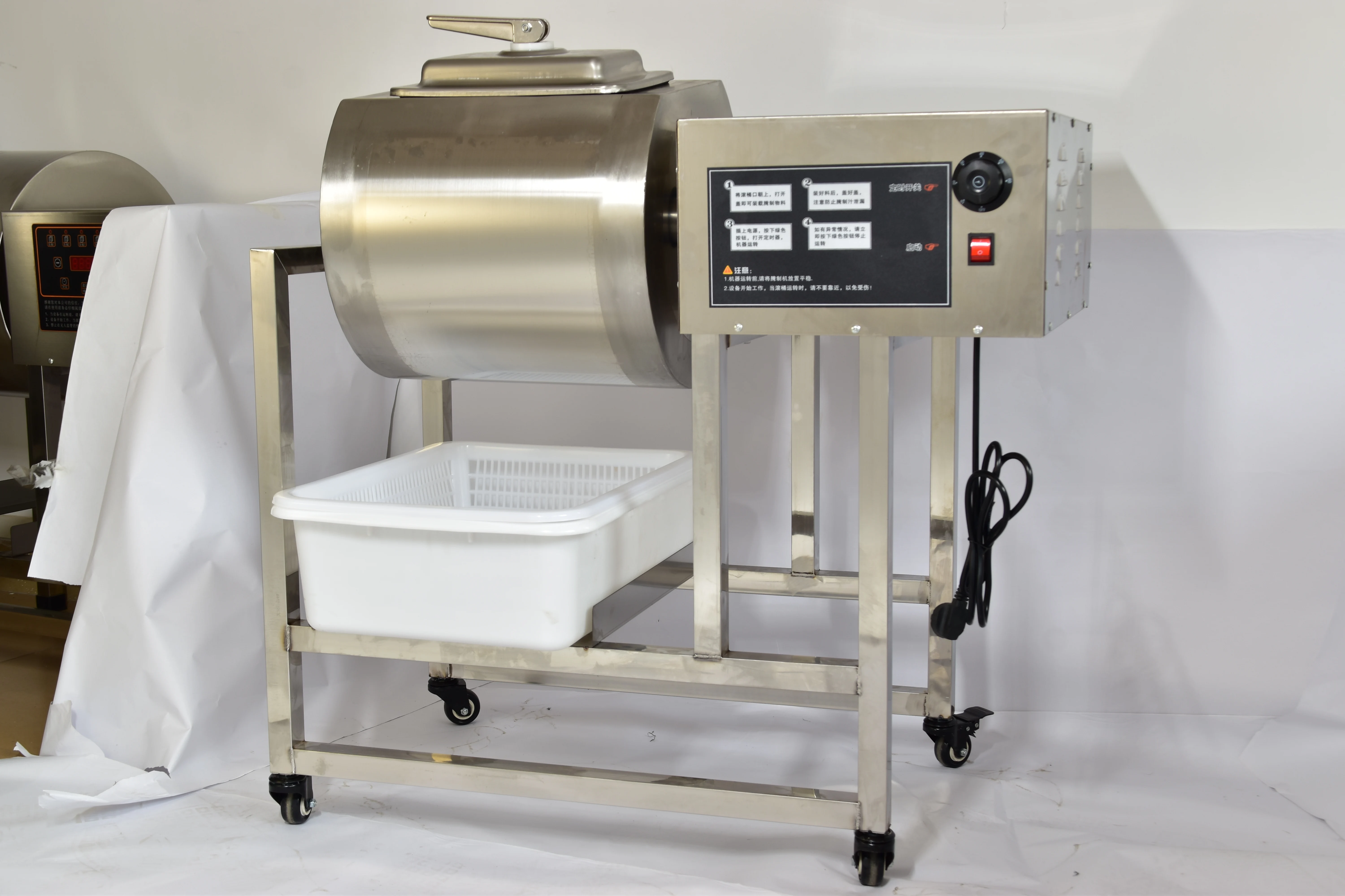 50KG instant marinade stainless steel tumbler marinade container quick marinade /food marinade /chicken Marinator